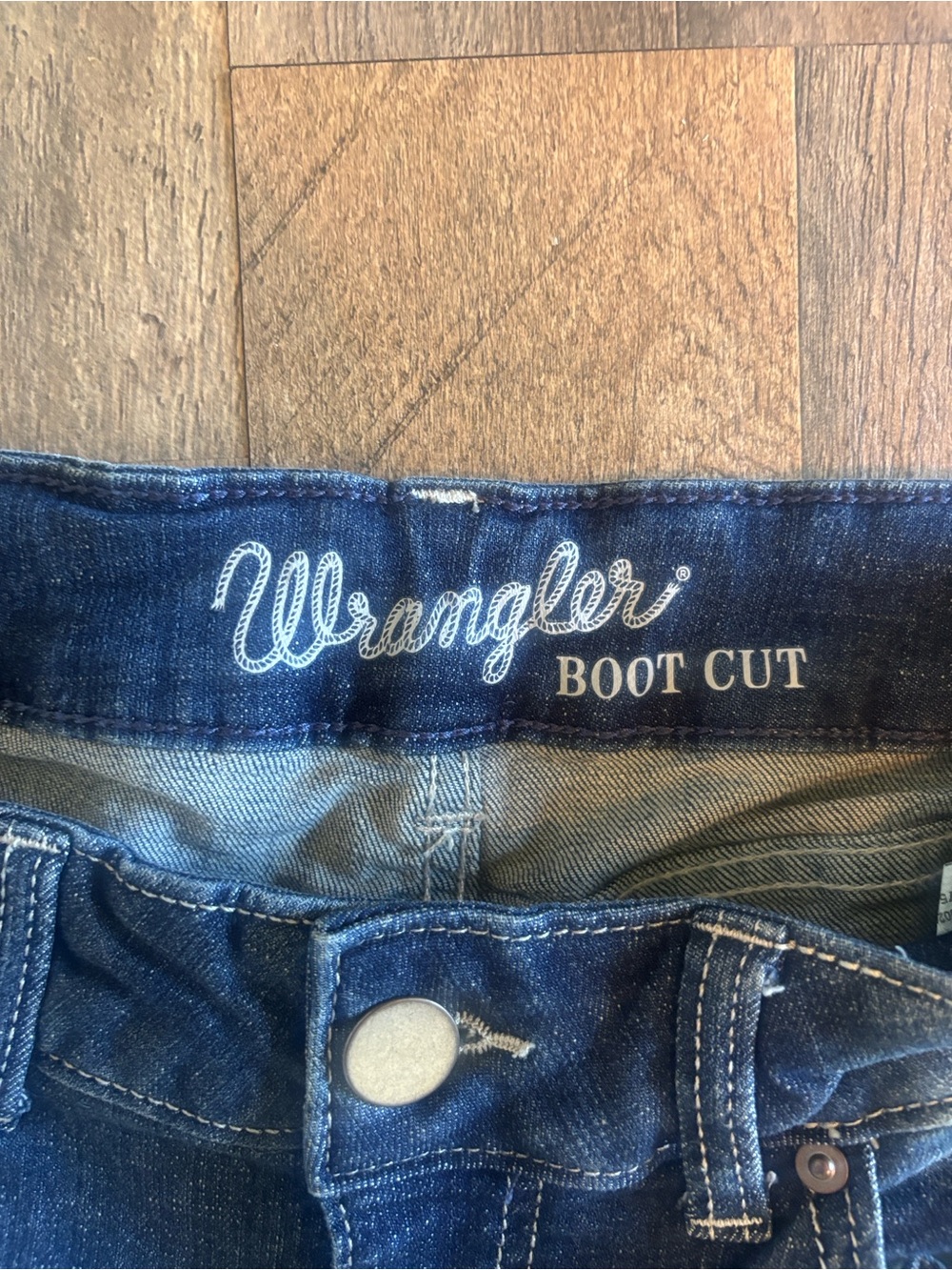 Wrangler Women's Boot Cut Jeans - Dark Blue Denim